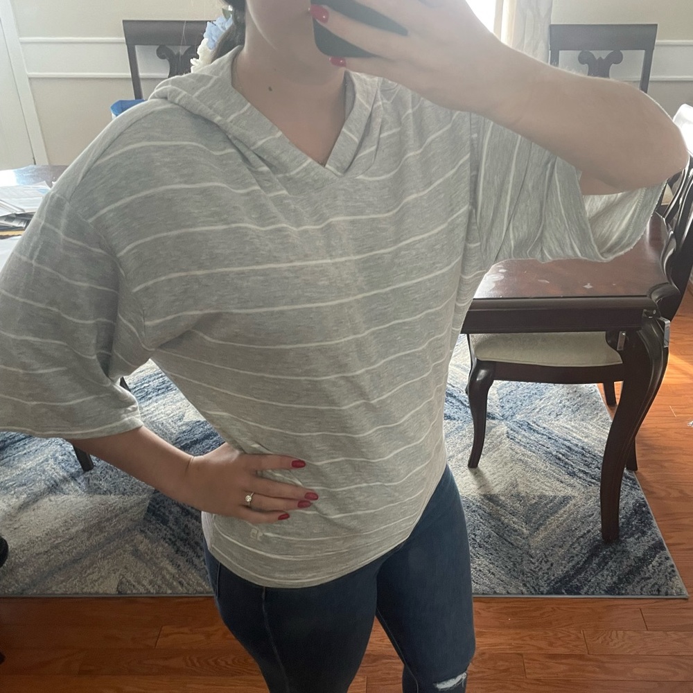 Short sleeve oversized hoodie by Joes jeans